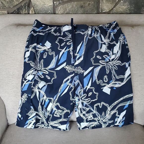 Mens bathing suit Urban Up Pipeline board shorts Floral Hawaiian Swim trunks - Picture 1 of 4